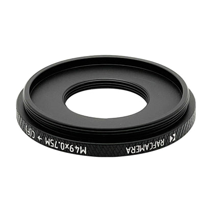 M49x0.75 male to female C-mount thread adapter