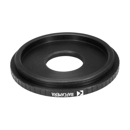 M49x0.75 male to M19x0.75 female thread adapter (49mm to 19mm step-down ring)