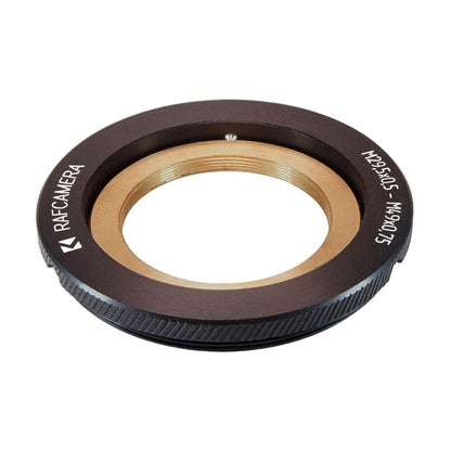 M49x0.75 male to M29.5x0.5 female thread adapter, rotatable