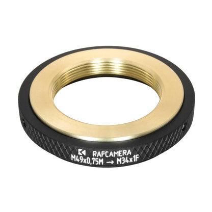 Zeiss Steritar attachment (M34x1) to M49x0.75 thread adapter