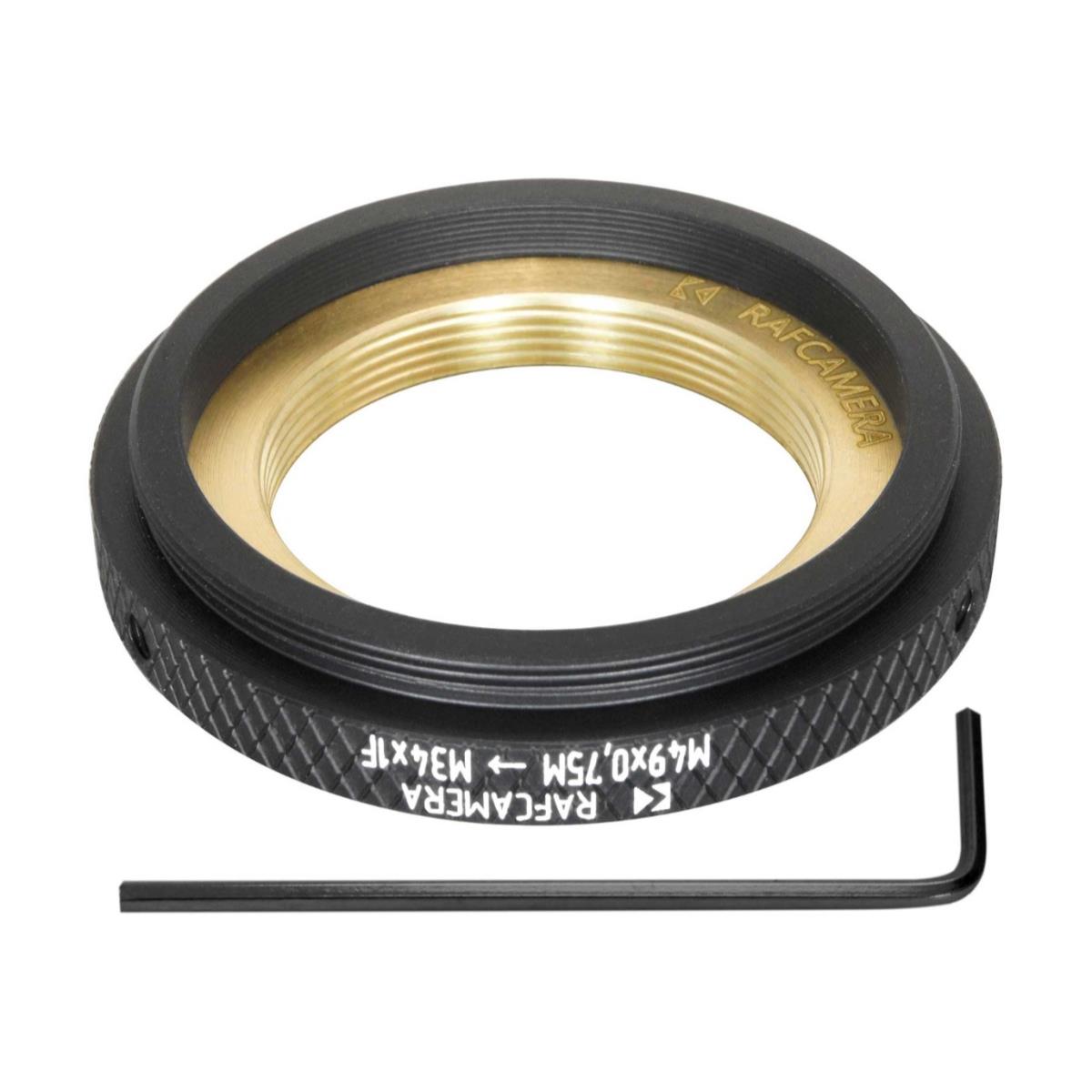 Zeiss Steritar attachment (M34x1) to M49x0.75 thread adapter