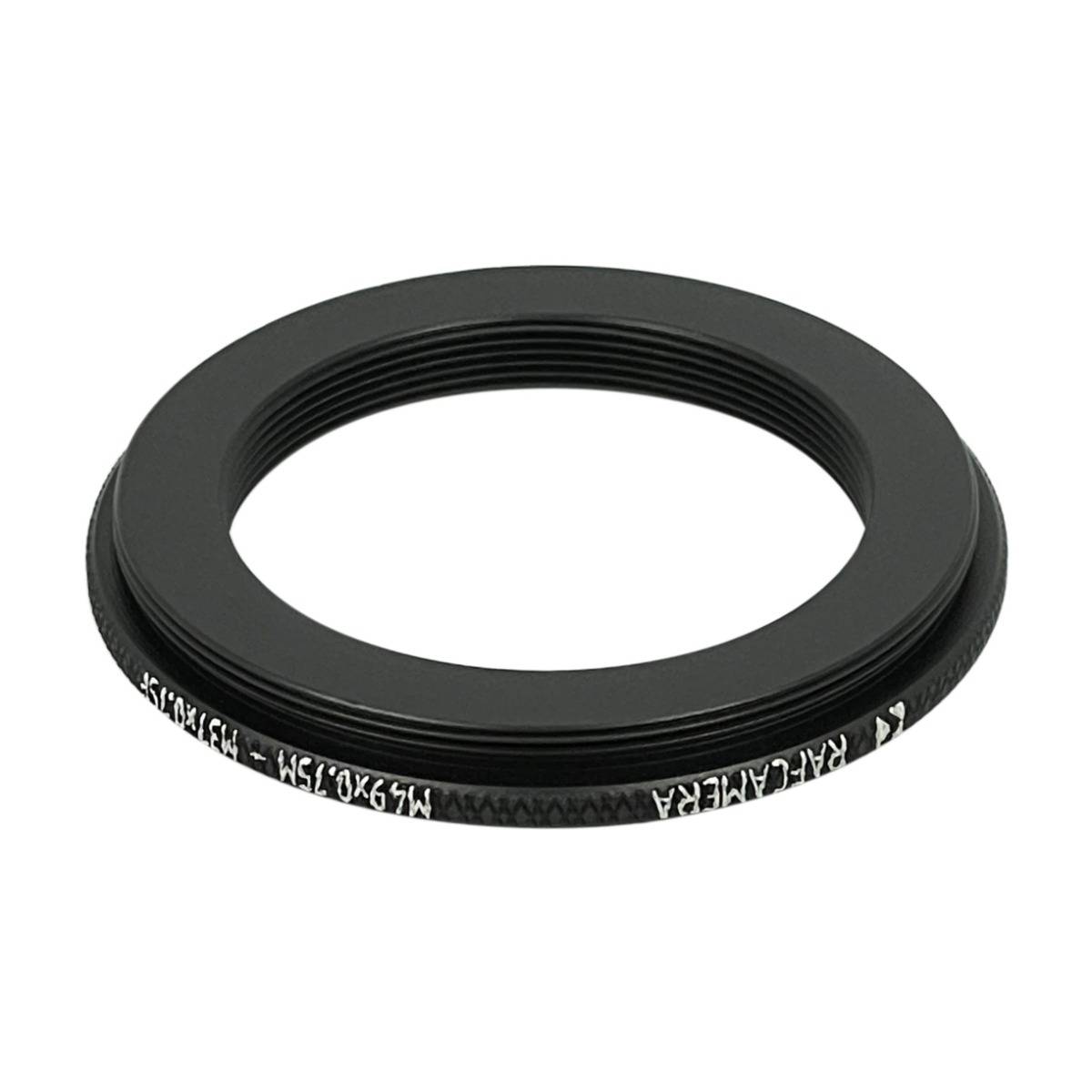 M49x0.75 male to M37x0.75 female thread adapter