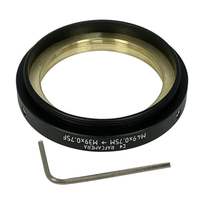 M49x0.75 male to M39x0.75 female step-down ring (adapter for Bolex 16/32/1.5x)