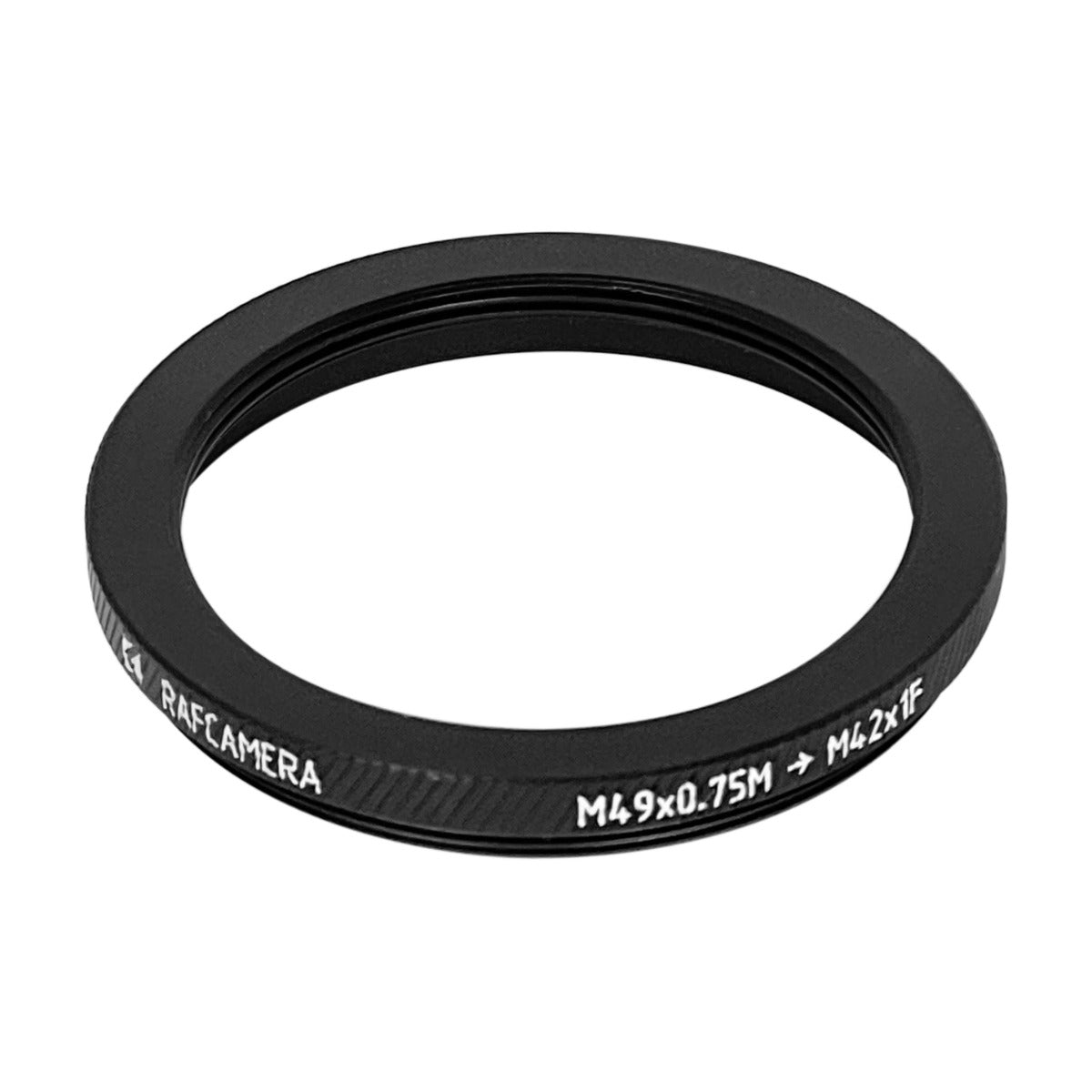 M49x0.75 male to M42x1 female thread adapter