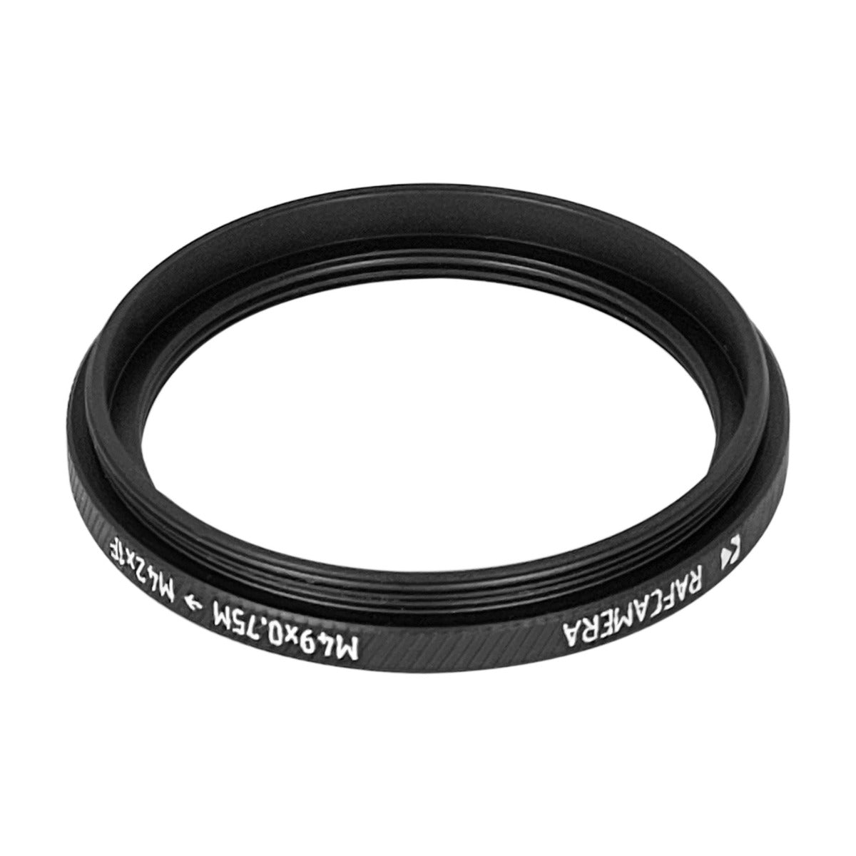 M49x0.75 male to M42x1 female thread adapter