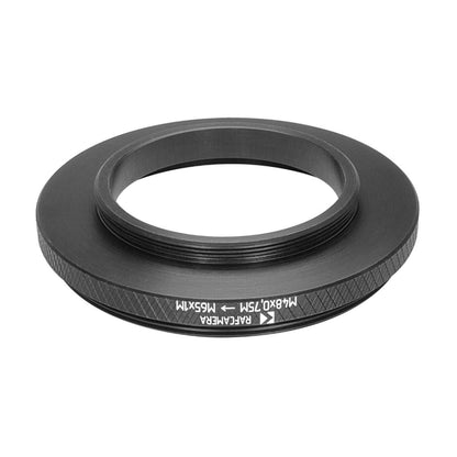 M48x0.75 male to M65x1 male thread adapter