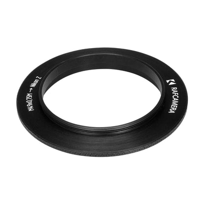 M49x0.75 male thread to Nikon Z camera mount adapter