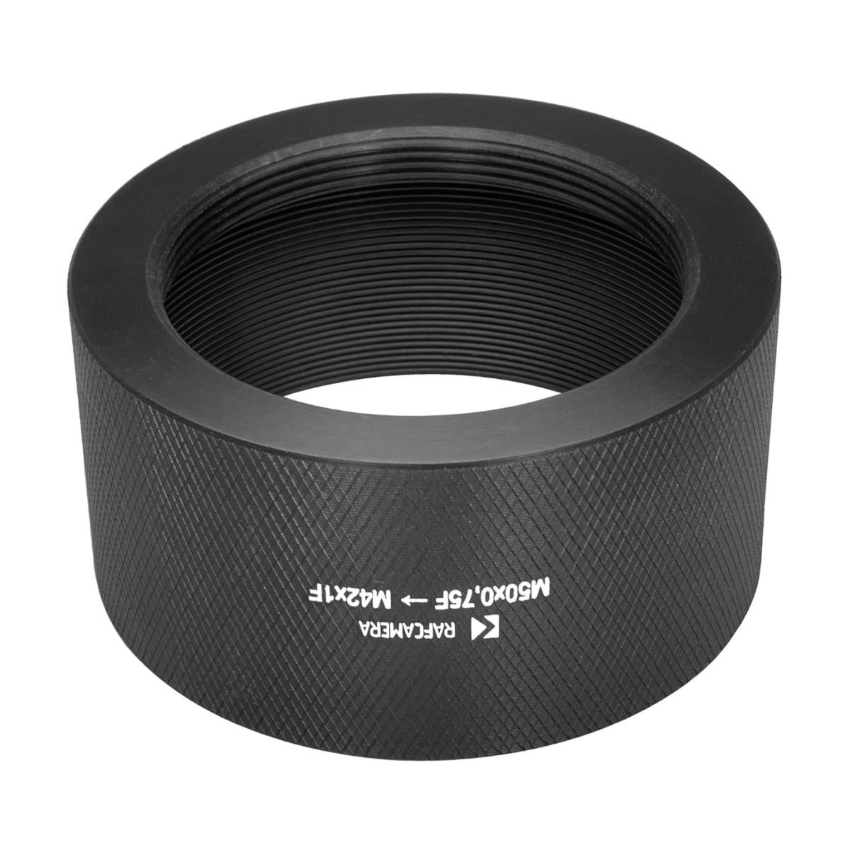 M50x0.75 female to M42x1 female thread adapter for Rodenstock lenses