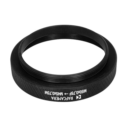 M50x0.75 female to M45x0.75 male thread adapter (PZO MST 130 lens to LOMO MBS)