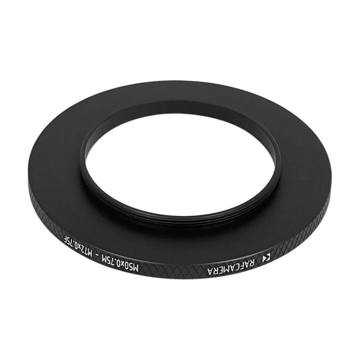 M50x0.75 male to M72x0.75 female thread adapter