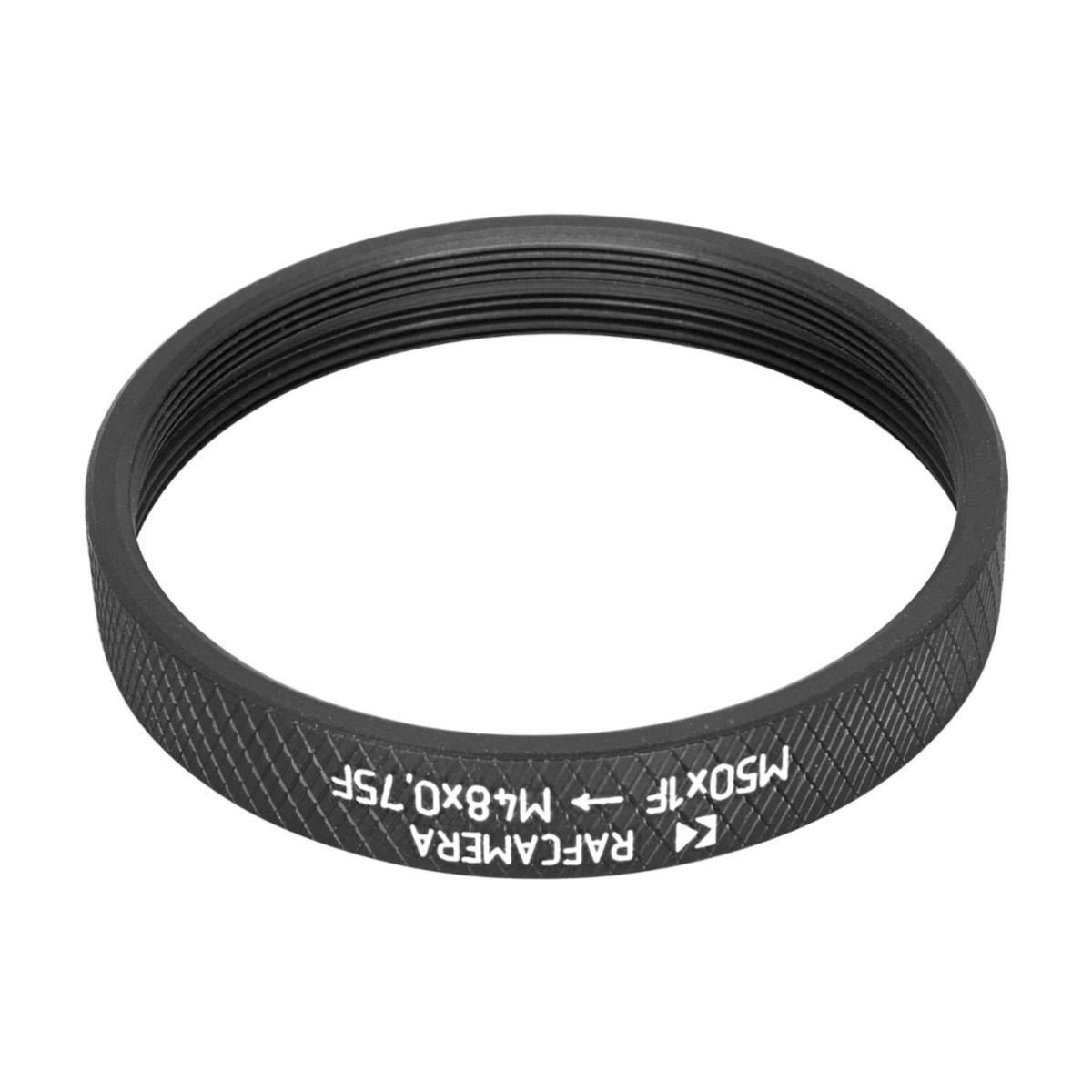 M50x1 female to M48x0.75 female thread adapter