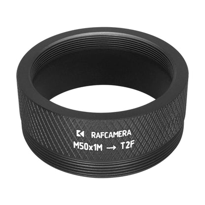 M50x1 male to M42x0.75 (T2) female thread adapter