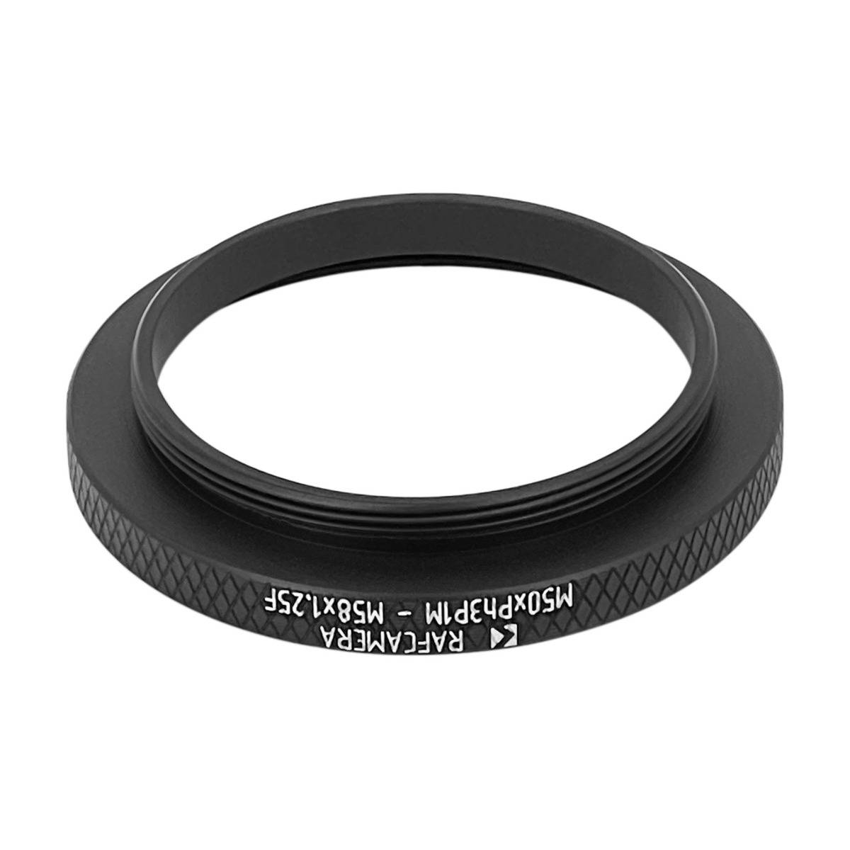 M50xPh3P1 male to M58x1.25 female thread adapter