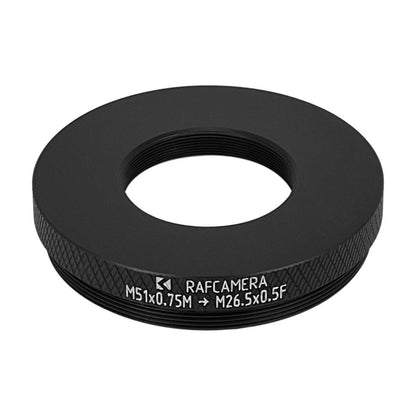 M51x0.75 male to M26.5x0.5 female thread adapter