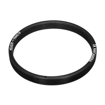 M52x0.5 male to M48x0.75 female thread adapter, flangeless, 6mm