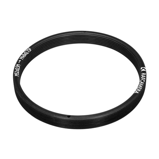 M52x0.5 male to M48x0.75 female thread adapter, flangeless, 6mm