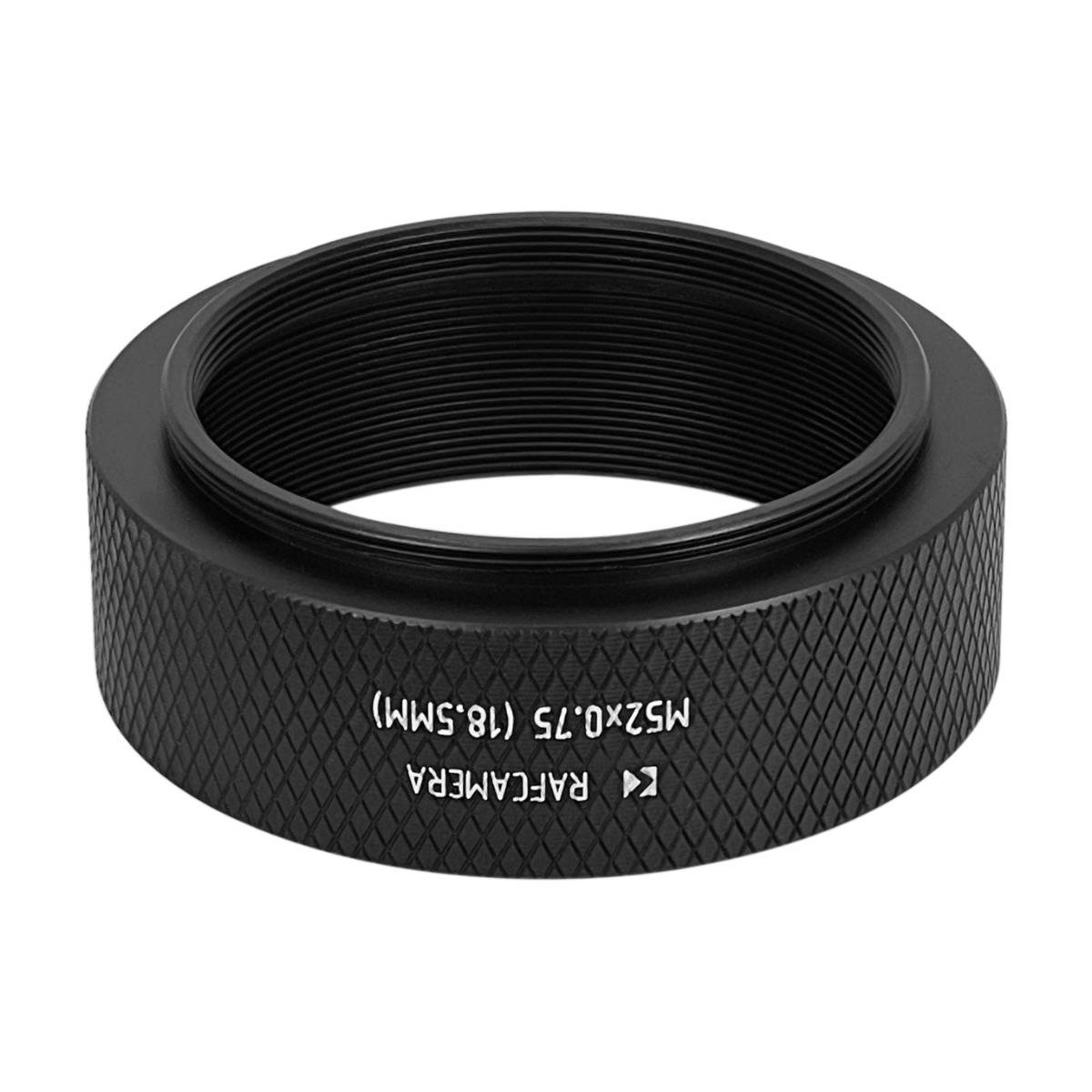 M52x0.75 thread extender (18.5mm) with M48x0.75 female thread
