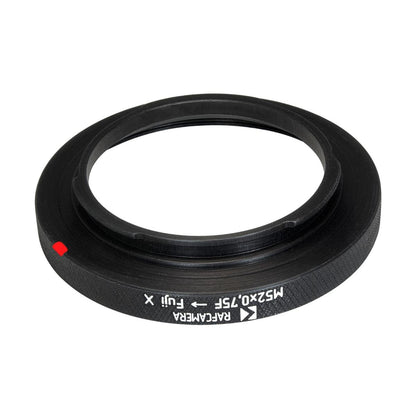 M52x0.75 female thread to Fujifilm X-mount (FX) adapter for helicoids