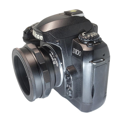 M52x0.75 female thread to Nikon F camera mount adapter
