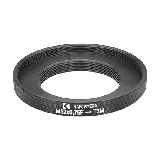 M52x0.75 female to T2 male thread adapter