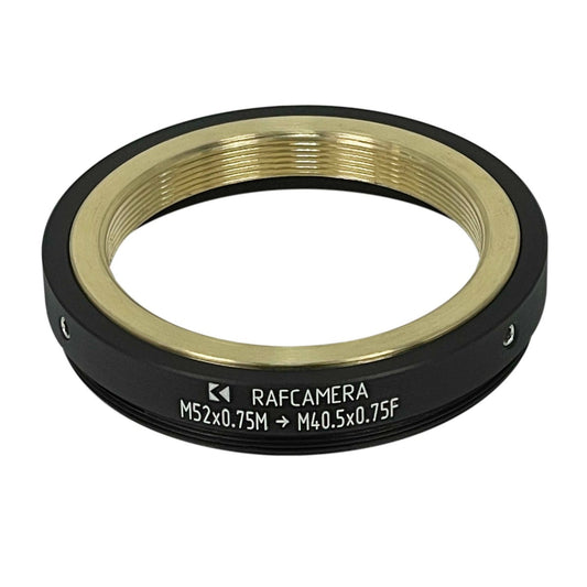 M52x0.75 male to M40.5x0.75 female thread adapter for Ishico Proskar Anamorphic