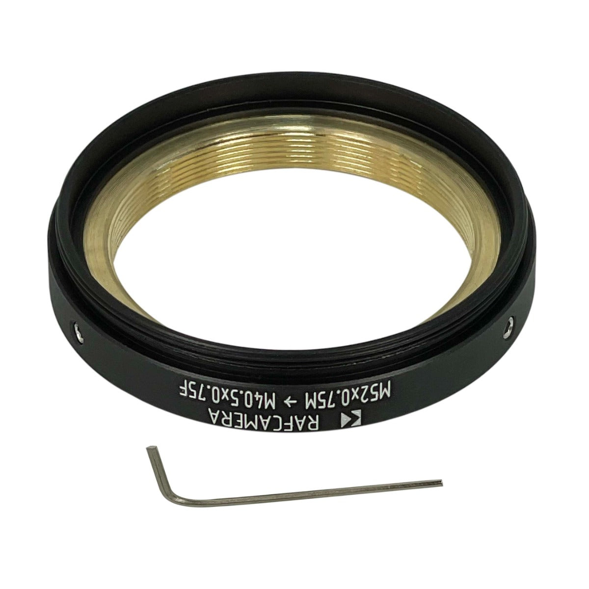 M52x0.75 male to M40.5x0.75 female thread adapter for Ishico Proskar Anamorphic