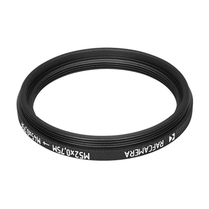 M52x0.75 male to M45x0.75 female thread adapter (52mm to 45mm step-down ring)