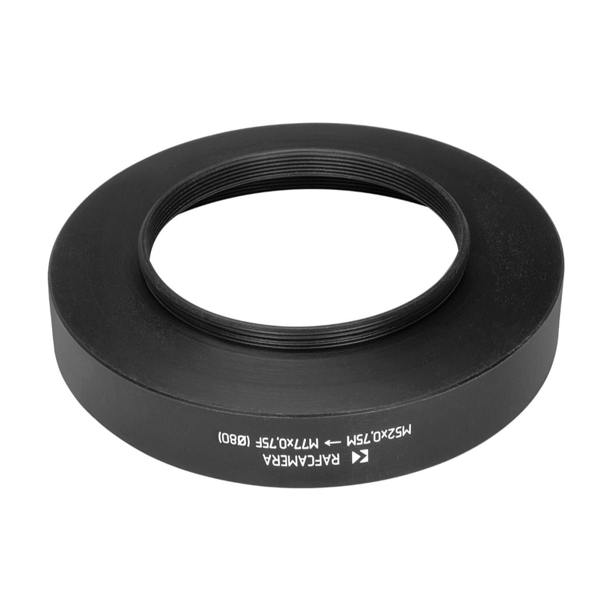 M52x0.75 to M77x0.75 (d=80mm) adapter (step-up ring) for Foton zoom lens