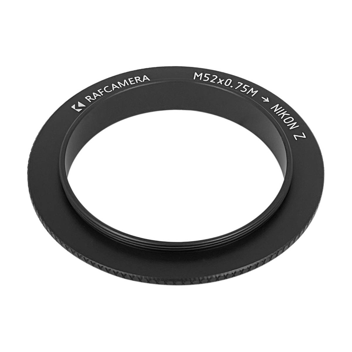 M52x0.75 male thread to Nikon Z camera mount reverse adapter