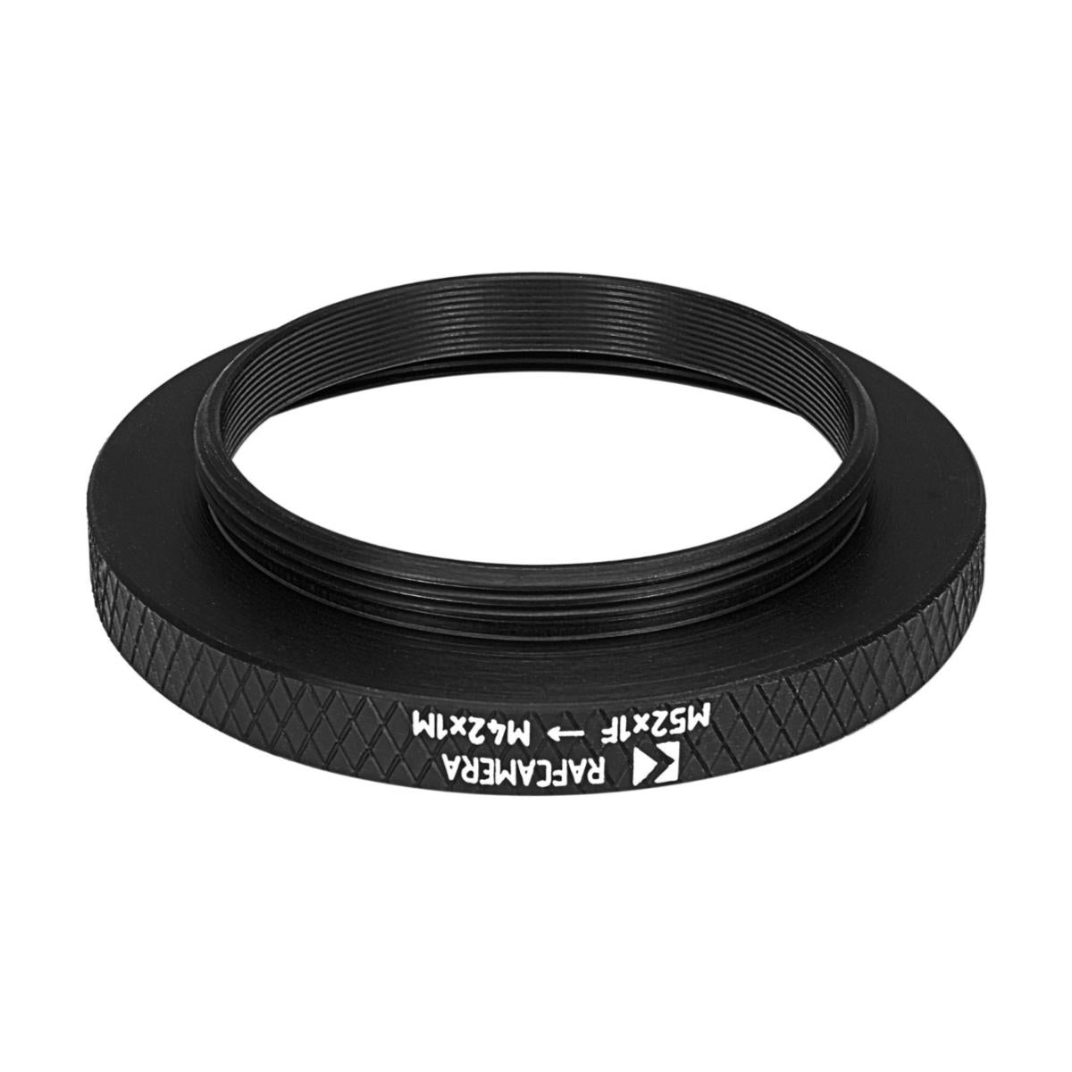 M52x1 female to M42x1 male thread adapter for focusing helicoids