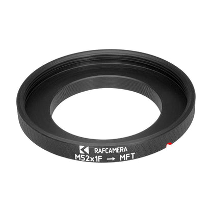 M52x1 female thread to MFT (Micro 4/3) camera mount adapter for helicoids