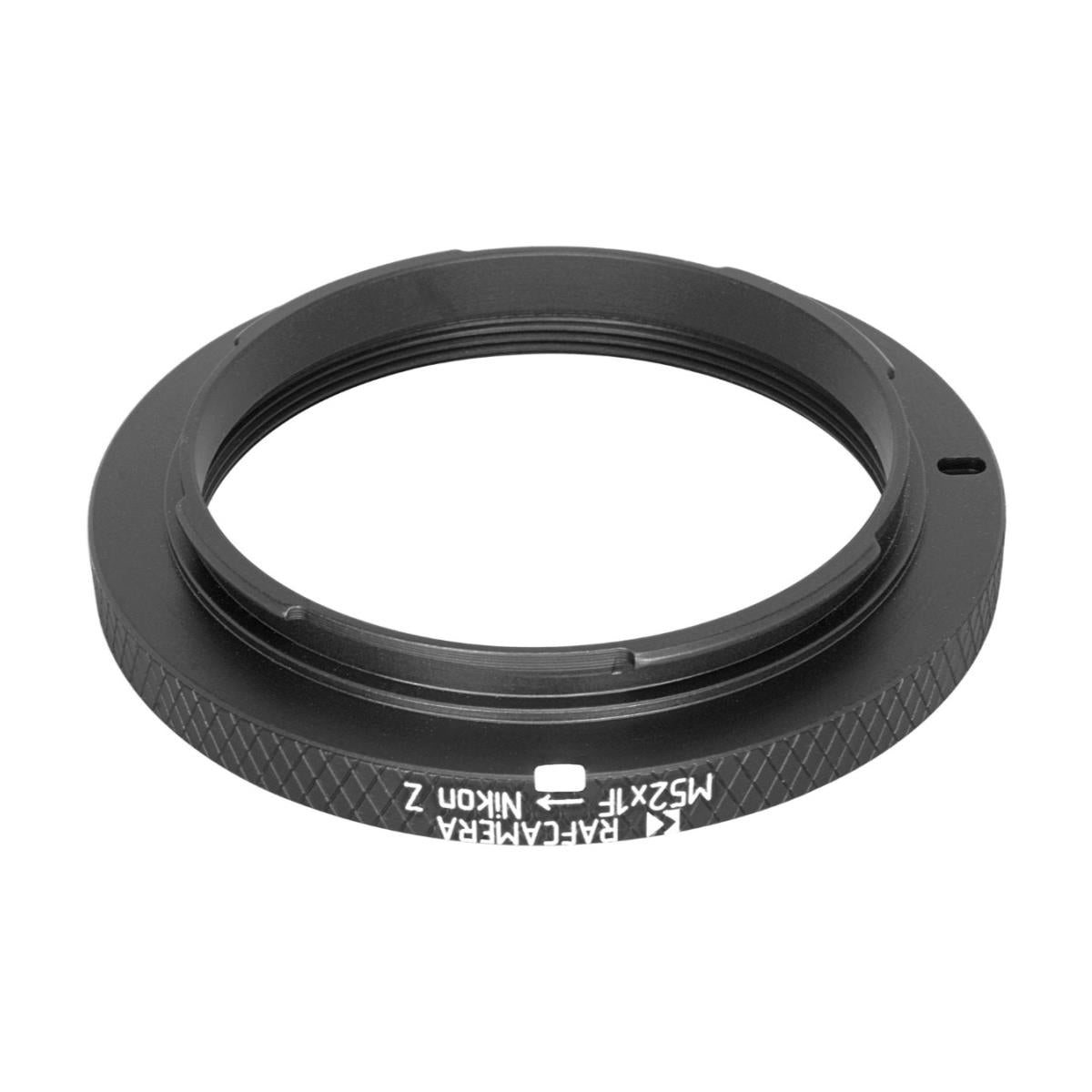 M52x1 female thread to Nikon Z camera mount adapter