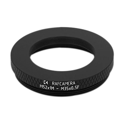 M52x1 male to M35x0.5 female thread adapter