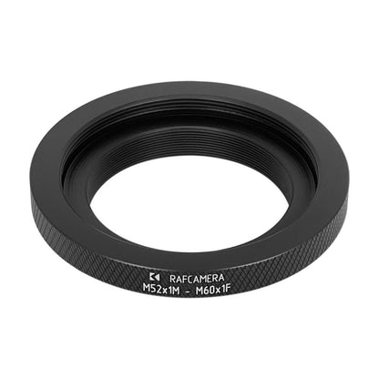 M52x1 male to M60x1 female thread adapter