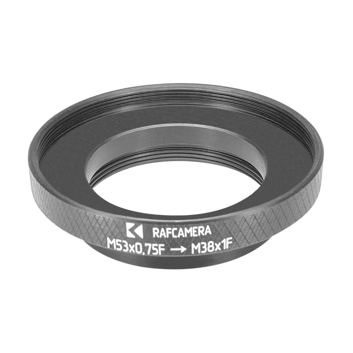 M53x0.75 female to M38x1 female thread adapter