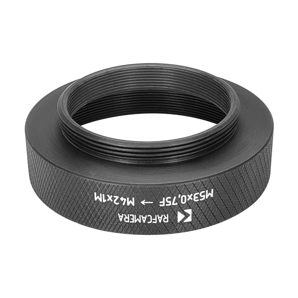 M53x0.75 female to M42x1 male thread adapter