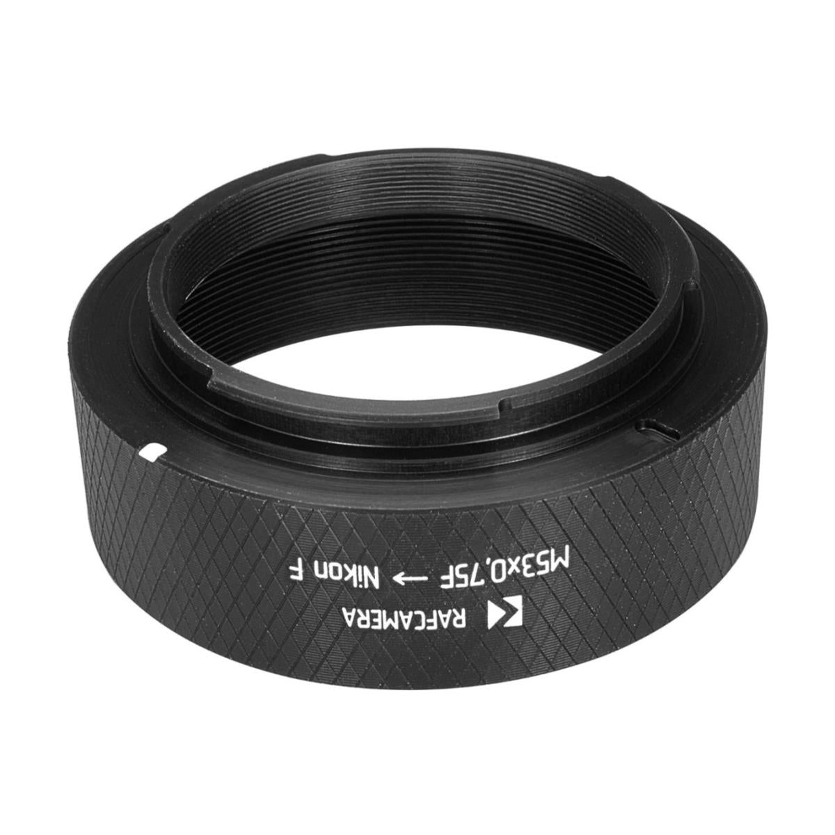 M53x0.75 female thread to Nikon F camera mount adapter for Repro-NIKKOR 1/85mm