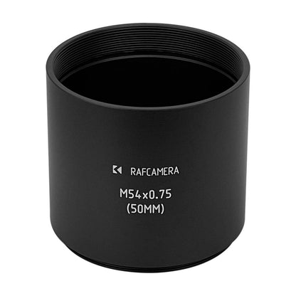 M54x0.75 female to M54x0.75 male thread adapter (50mm long extender)