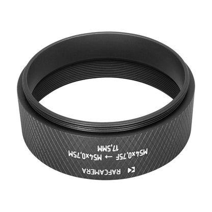 M54x0.75 female to M54x0.75 male thread adapter (17.5mm long extender)