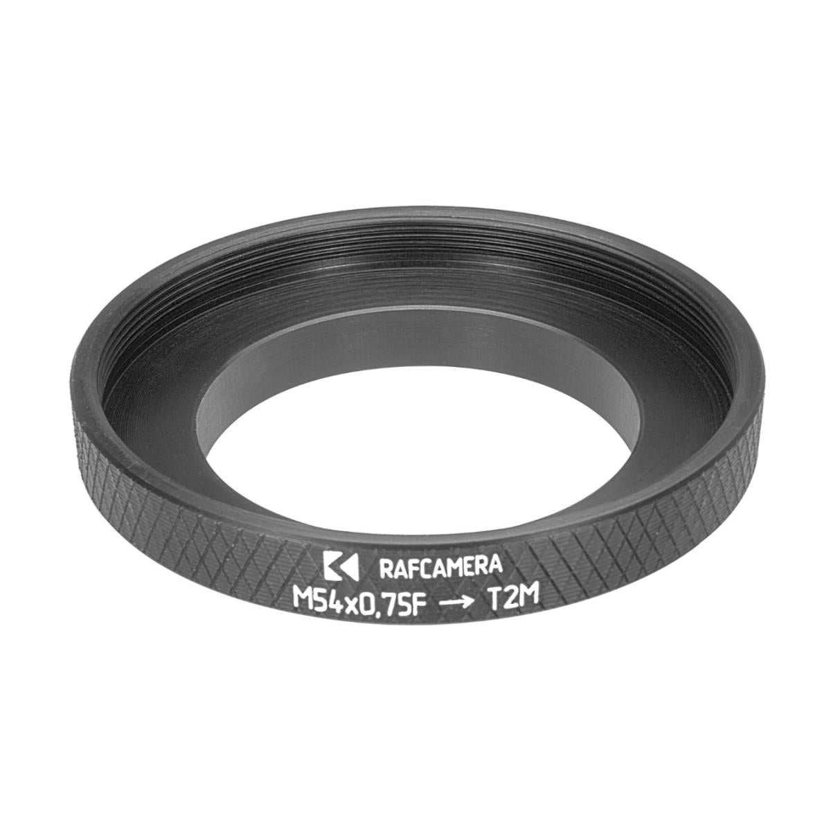 M54x0.75 female to M42x0.75 (T2) male thread adapter