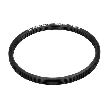 M54x0.75 male to M49x0.75 female thread adapter (54mm to 49mm step-down ring)