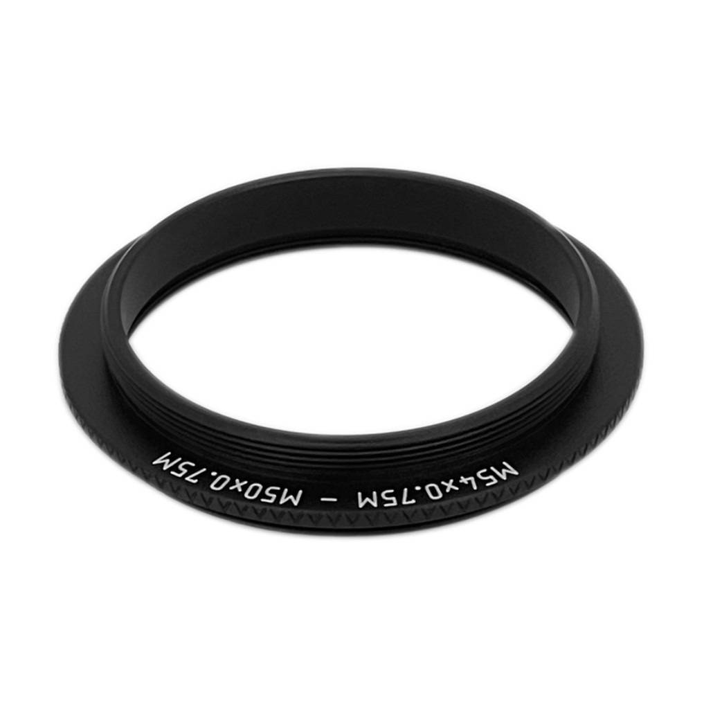 M54x0.75 male to M50x0.75 male thread adapter