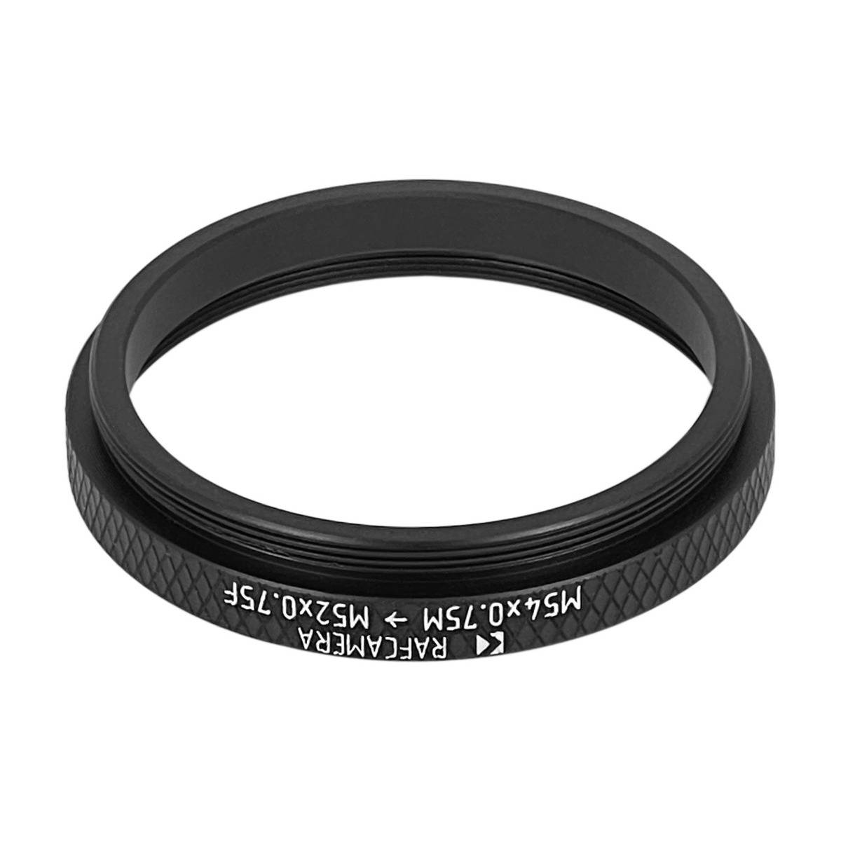 M54x0.75 male to M52x0.75 female thread adapter