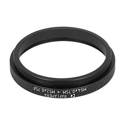 M54x0.75 male to M52x0.75 female thread adapter