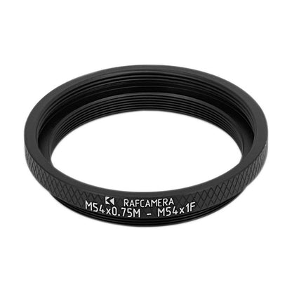 M54x0.75 male to M54x1 female thread adapter