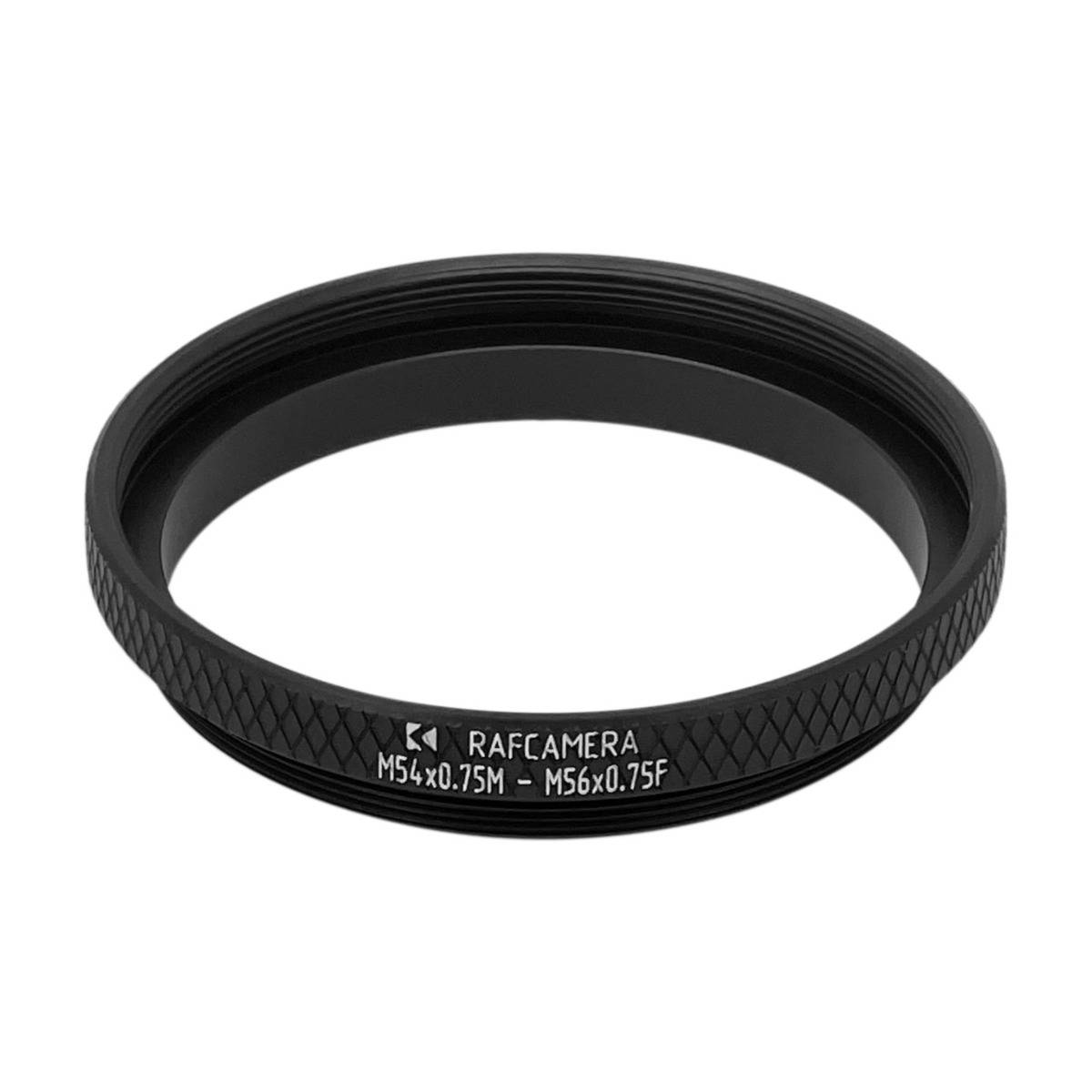 M54x0.75 male to M56x0.75 female thread adapter