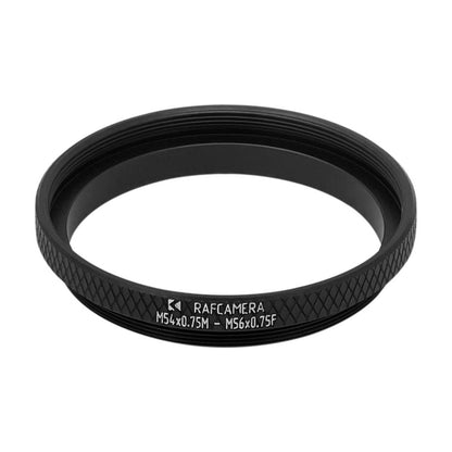 M54x0.75 male to M56x0.75 female thread adapter