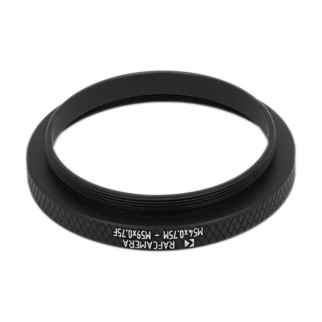 M54x0.75 male to M59x0.75 female thread adapter