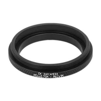 M54x0.75 male to M62x1 male thread adapter