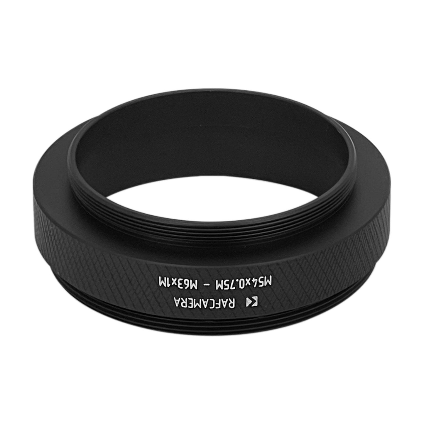 M54x0.75 male to M63x1 male thread adapter